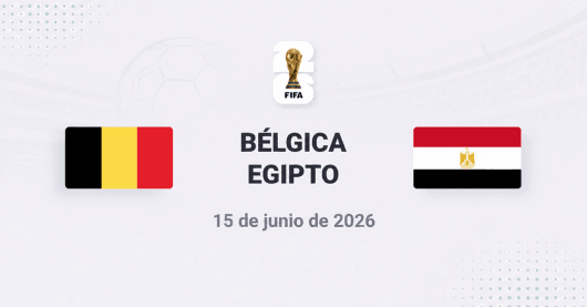 Bélgica vs Egipto