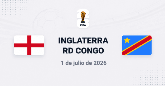 Inglaterra vs RD Congo